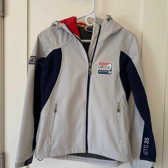 SPERRY STS35 WOMEN’S SAILING -RAIN  HOODED JACKET SIZE XS - Picture 1 of 9